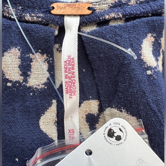 FREE PEOPLE - Molly Tunic in Indigo Combo - Picture 5 of 11